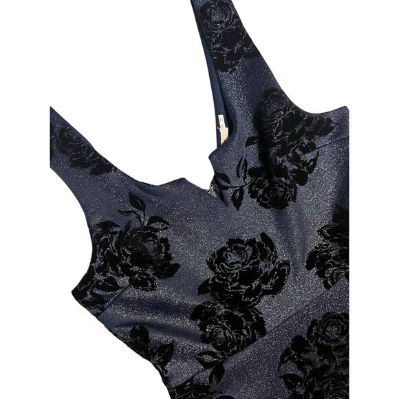 Miami Black Floral Mini Dress - Picture 2 of 12